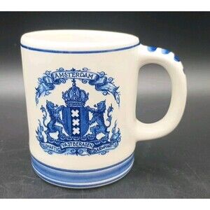 Vintage Delft Blue Holland Collectible Mini Mug Hand Painted